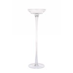 Castiçal de vidro alto